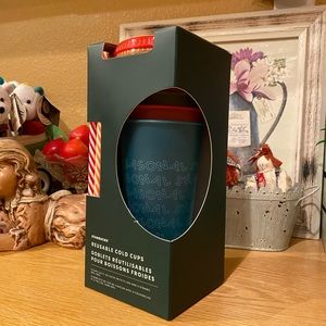 LIMITED EDITION HOLIDAY 2019 STARBUCKS Reusable Cold Cups with Lids